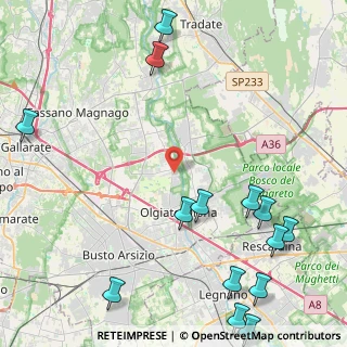 Mappa Via Wagner, 21058 Solbiate Olona VA, Italia (6.18857)