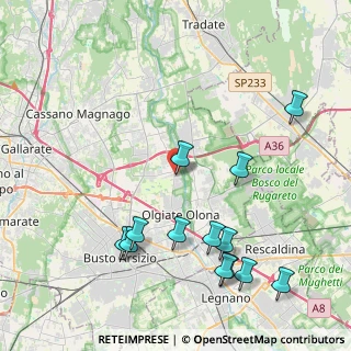 Mappa Via Wagner, 21058 Solbiate Olona VA, Italia (4.77692)