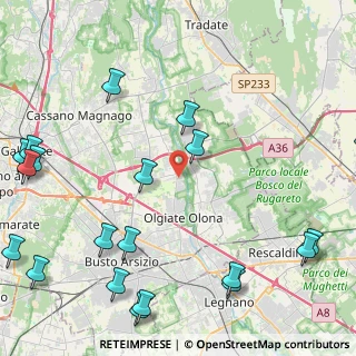 Mappa Via Wagner, 21058 Solbiate Olona VA, Italia (6.268)