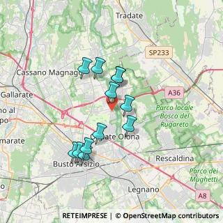 Mappa Via Wagner, 21058 Solbiate Olona VA, Italia (2.95167)