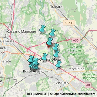 Mappa Via Wagner, 21058 Solbiate Olona VA, Italia (3.48889)