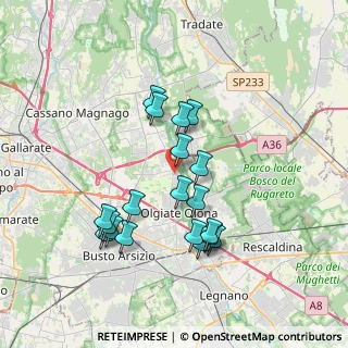 Mappa Via Wagner, 21058 Solbiate Olona VA, Italia (3.38263)