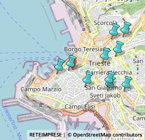 Mappa Via dei Capitelli, 34121 Trieste TS, Italia (1.05182)