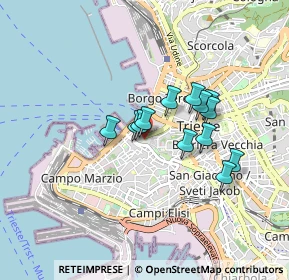 Mappa Via dei Capitelli, 34121 Trieste TS, Italia (0.63)