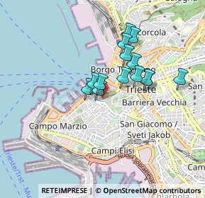 Mappa Via dei Capitelli, 34121 Trieste TS, Italia (0.66357)