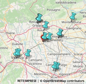 Mappa Via: Nico D, 35013 Cittadella PD, Italia (13.896)