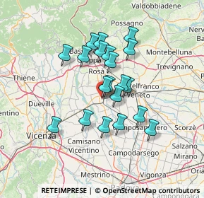 Mappa Via: Nico D, 35013 Cittadella PD, Italia (10.8775)