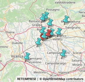 Mappa Via: Nico D, 35013 Cittadella PD, Italia (10.02154)