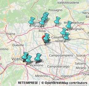 Mappa Via: Nico D, 35013 Cittadella PD, Italia (13.9575)