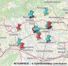 Mappa Via: Nico D, 35013 Cittadella PD, Italia (11.93235)