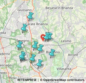 Mappa Via Leonardo da Vinci, 20845 Sovico MB, Italia (3.56833)