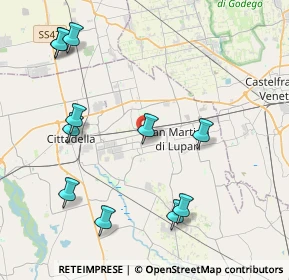 Mappa Via Cavaccina, 35019 Tombolo PD, Italia (4.69182)