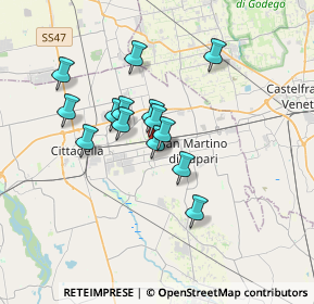 Mappa Via Cavaccina, 35019 Tombolo PD, Italia (2.71143)