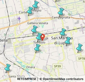 Mappa Via Cavaccina, 35019 Tombolo PD, Italia (2.58333)