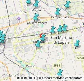 Mappa Via Cavaccina, 35019 Tombolo PD, Italia (2.66625)