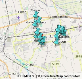 Mappa Via Cavaccina, 35019 Tombolo PD, Italia (1.21688)