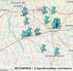 Mappa Via Cavaccina, 35019 Tombolo PD, Italia (7.56211)