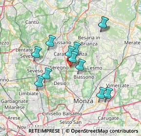 Mappa Strada Vicinale Cassina del Dosso, 20831 Cascina , Italia (6.44417)