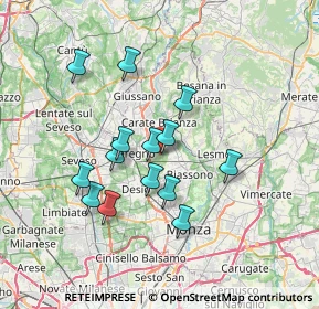 Mappa Strada Vicinale Cassina del Dosso, 20831 Cascina , Italia (6.09857)