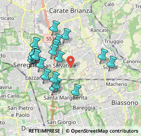 Mappa Strada Vicinale Cassina del Dosso, 20831 Cascina , Italia (1.7395)