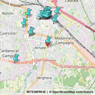 Mappa Via Gavazzi Umberto, 21013 Gallarate VA, Italia (1.247)