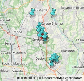 Mappa Via Galileo Galilei, 20831 Seregno MB, Italia (2.64846)