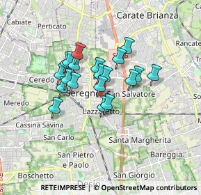 Mappa Via Galileo Galilei, 20831 Seregno MB, Italia (1.23)