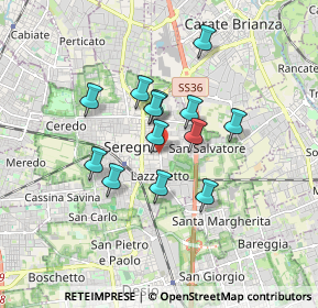 Mappa Via Galileo Galilei, 20831 Seregno MB, Italia (1.32154)