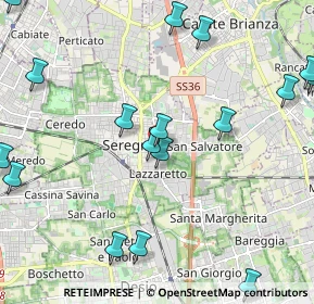 Mappa Via Galileo Galilei, 20831 Seregno MB, Italia (2.73353)