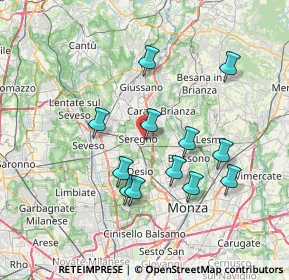 Mappa Via Galileo Galilei, 20831 Seregno MB, Italia (6.74083)