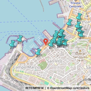 Mappa Molo Pescheria, 34123 Trieste TS, Italia (0.4655)