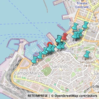 Mappa Molo Pescheria, 34123 Trieste TS, Italia (0.379)