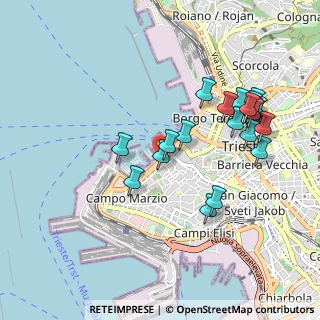 Mappa Molo Pescheria, 34123 Trieste TS, Italia (0.9545)