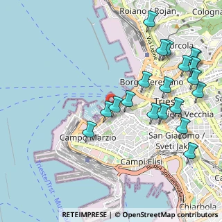 Mappa Riva Nazario Sauro, 34123 Trieste TS, Italia (1.173)