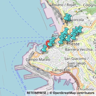 Mappa Molo Pescheria, 34123 Trieste TS, Italia (0.84286)