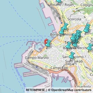 Mappa Riva Nazario Sauro, 34123 Trieste TS, Italia (1.30438)