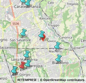 Mappa Via Giosue' Carducci, 20845 Sovico MB, Italia (2.72455)