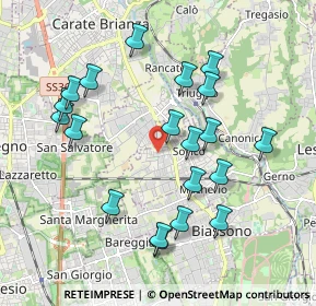 Mappa Via Giosue' Carducci, 20845 Sovico MB, Italia (1.9565)