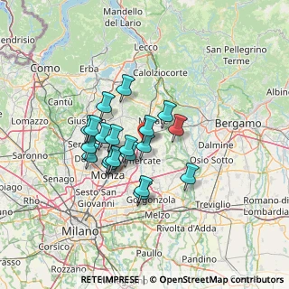 Mappa Via G. Bazzini, 20866 Carnate MB, Italia (10.4105)