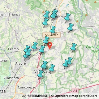 Mappa Via G. Bazzini, 20866 Carnate MB, Italia (4.0255)