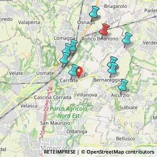 Mappa Via G. Bazzini, 20866 Carnate MB, Italia (1.96167)