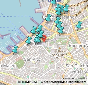 Mappa Via S. Silvestro, 34121 Trieste TS, Italia (0.4535)