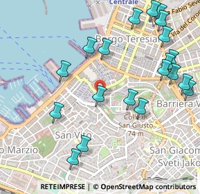 Mappa Piazza del Barbacan, 34121 Trieste TS, Italia (0.608)