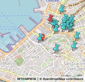 Mappa Via S. Silvestro, 34121 Trieste TS, Italia (0.534)