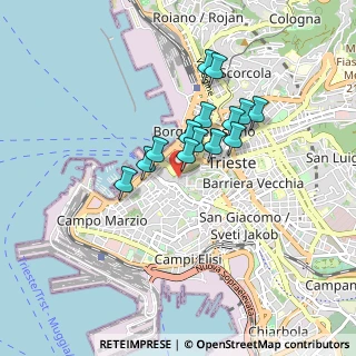 Mappa Via del Collegio, 34121 Trieste TS, Italia (0.62286)