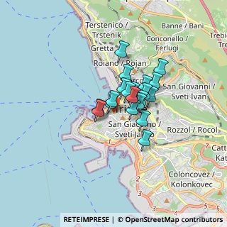 Mappa Via del Collegio, 34121 Trieste TS, Italia (0.9955)