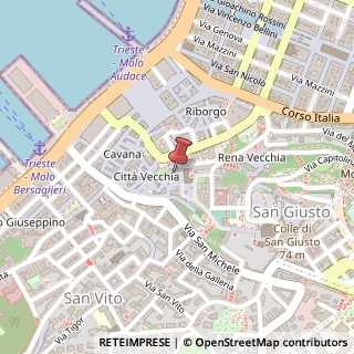 Mappa Via San Silvestro, 5, 34121 Trieste, Trieste (Friuli-Venezia Giulia)