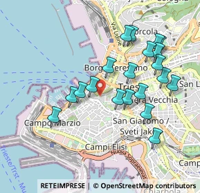 Mappa Piazza del Barbacan, 34121 Trieste TS, Italia (0.9125)