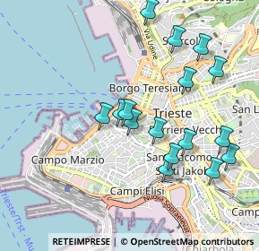 Mappa Via S. Silvestro, 34121 Trieste TS, Italia (1.00294)