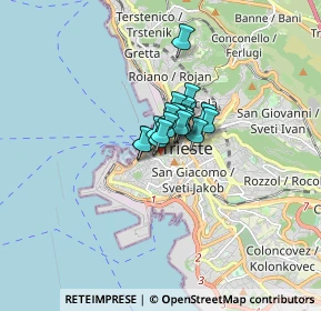 Mappa Piazza del Barbacan, 34121 Trieste TS, Italia (0.64368)